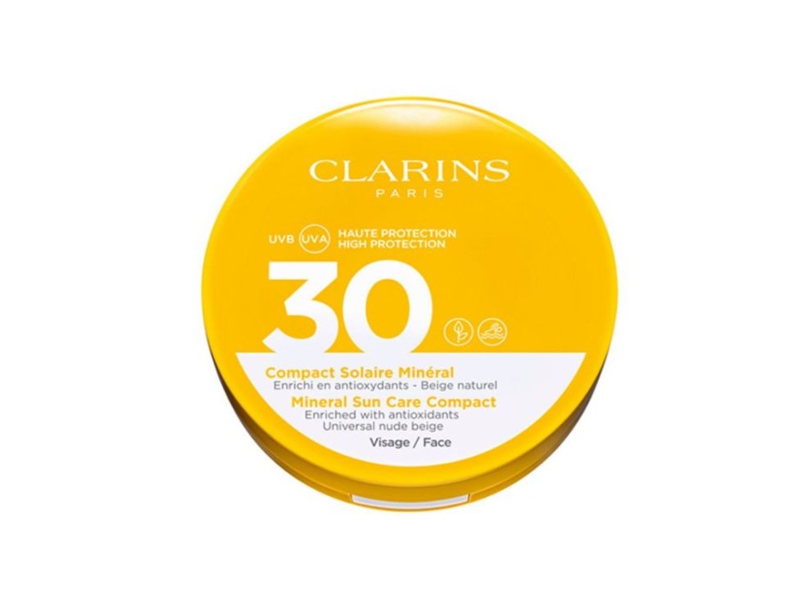 Mixte Clarins Protection Solaire Visage | Compact Solaire Mineral Uva/Uvb 30