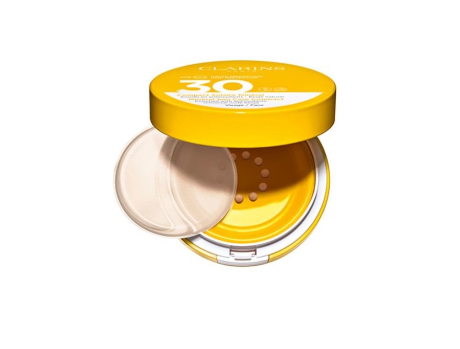 Mixte Clarins Protection Solaire Visage | Compact Solaire Mineral Uva/Uvb 30