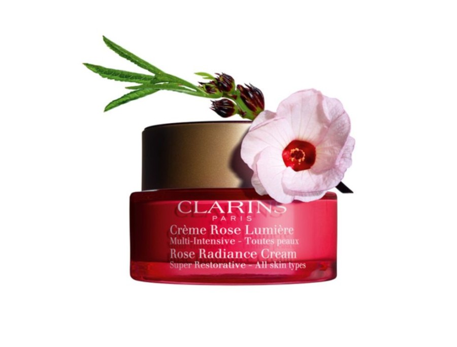 Femme Clarins Hydratation Visage | Multi-Intensive Creme Rose Lumiere - Toutes Peaux