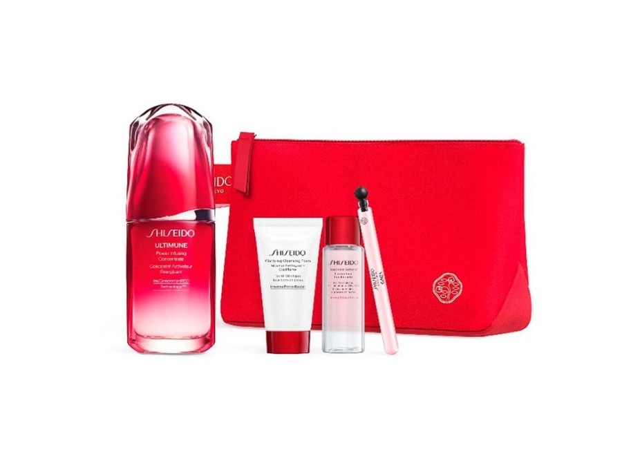 Femme Shiseido Anti-Age Visage | Coffret Ultimune Power Infusing Concentrate 3.0